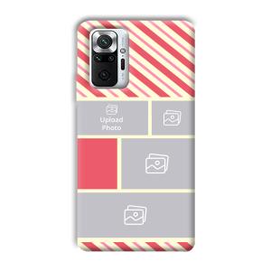Diagnol Frame Customized Printed Back Cover for Xiaomi Redmi Note 10 Pro Max