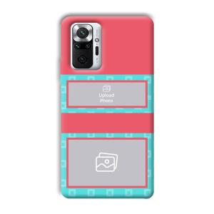 Blue Pink Customized Printed Back Cover for Xiaomi Redmi Note 10 Pro Max