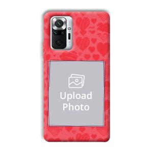 Red Hearts Customized Printed Back Cover for Xiaomi Redmi Note 10 Pro Max