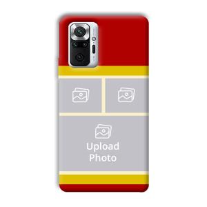 Red Yellow Collage Customized Printed Back Cover for Xiaomi Redmi Note 10 Pro Max