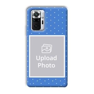 Sky Blue White Customized Printed Back Cover for Xiaomi Redmi Note 10 Pro Max