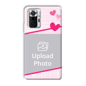 Pink Check Customized Printed Back Cover for Xiaomi Redmi Note 10 Pro Max