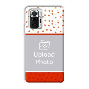 Orange Hearts Customized Printed Back Cover for Xiaomi Redmi Note 10 Pro Max