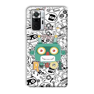 Animated Robot Phone Customized Printed Back Cover for Xiaomi Redmi Note 10 Pro Max