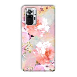 Floral Canvas Phone Customized Printed Back Cover for Xiaomi Redmi Note 10 Pro Max