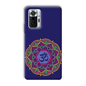 Blue Om Design Phone Customized Printed Back Cover for Xiaomi Redmi Note 10 Pro Max