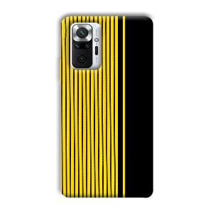 Yellow Black Design Phone Customized Printed Back Cover for Xiaomi Redmi Note 10 Pro Max