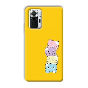 Colorful Kittens Phone Customized Printed Back Cover for Xiaomi Redmi Note 10 Pro Max