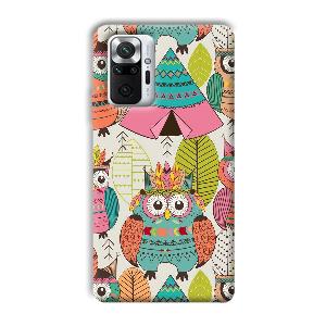 Fancy Owl Phone Customized Printed Back Cover for Xiaomi Redmi Note 10 Pro Max