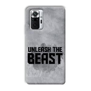Unleash The Beast Phone Customized Printed Back Cover for Xiaomi Redmi Note 10 Pro Max