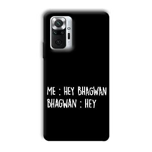 Hey Bhagwan Phone Customized Printed Back Cover for Xiaomi Redmi Note 10 Pro Max