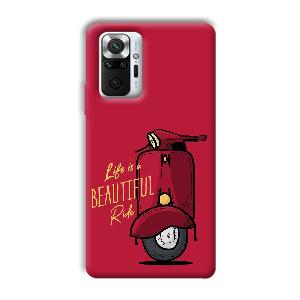 Life is Beautiful  Phone Customized Printed Back Cover for Xiaomi Redmi Note 10 Pro Max