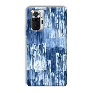 Blue White Lines Phone Customized Printed Back Cover for Xiaomi Redmi Note 10 Pro Max
