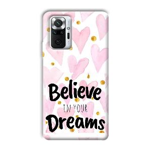 Believe Phone Customized Printed Back Cover for Xiaomi Redmi Note 10 Pro Max