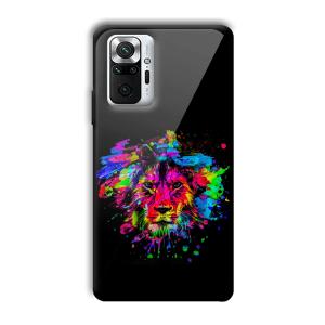 Colorful Lion Customized Printed Glass Back Cover for Xiaomi Redmi Note 10 Pro Max