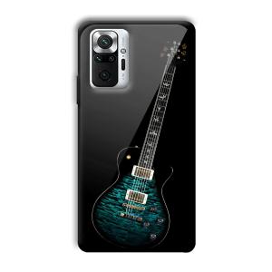 Neon Guitar Customized Printed Glass Back Cover for Xiaomi Redmi Note 10 Pro Max