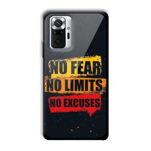 No Fear Customized Printed Glass Back Cover for Xiaomi Redmi Note 10 Pro Max