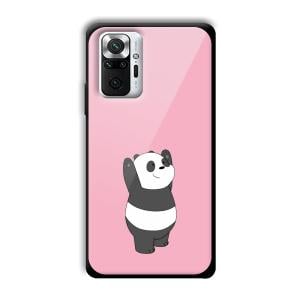 Pink Panda Customized Printed Glass Back Cover for Xiaomi Redmi Note 10 Pro Max