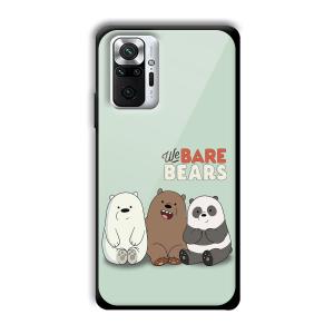 We Bare Bears Customized Printed Glass Back Cover for Xiaomi Redmi Note 10 Pro Max