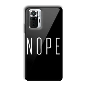 Nope Customized Printed Glass Back Cover for Xiaomi Redmi Note 10 Pro Max