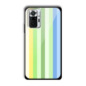 Green and Blue Customized Printed Glass Back Cover for Xiaomi Redmi Note 10 Pro Max