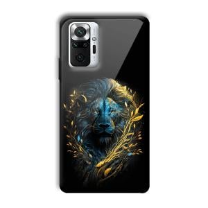 Golden Lion Customized Printed Glass Back Cover for Xiaomi Redmi Note 10 Pro Max