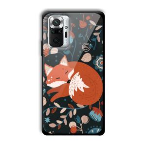 Sleepy Fox Customized Printed Glass Back Cover for Xiaomi Redmi Note 10 Pro Max