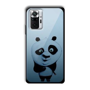 Cute Panda Customized Printed Glass Back Cover for Xiaomi Redmi Note 10 Pro Max