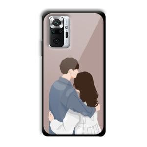 Cute Couple Customized Printed Glass Back Cover for Xiaomi Redmi Note 10 Pro Max