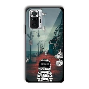Little Astronaut Customized Printed Glass Back Cover for Xiaomi Redmi Note 10 Pro Max