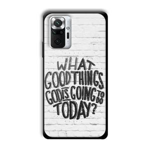 Good Thinks Customized Printed Glass Back Cover for Xiaomi Redmi Note 10 Pro Max