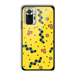 Yellow Game Customized Printed Glass Back Cover for Xiaomi Redmi Note 10 Pro Max