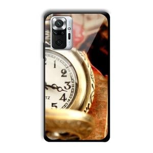 Golden Watch Customized Printed Glass Back Cover for Xiaomi Redmi Note 10 Pro Max