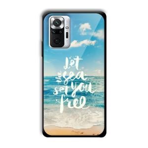 Let the Sea Set you Free Customized Printed Glass Back Cover for Xiaomi Redmi Note 10 Pro Max