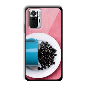 Coffee Beans Customized Printed Glass Back Cover for Xiaomi Redmi Note 10 Pro Max