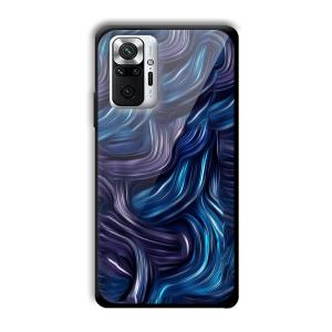Blue Waves Customized Printed Glass Back Cover for Xiaomi Redmi Note 10 Pro Max