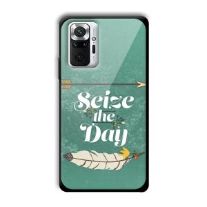 Seize the Day Customized Printed Glass Back Cover for Xiaomi Redmi Note 10 Pro Max