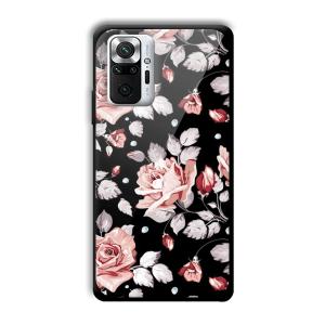 Flowery Design Customized Printed Glass Back Cover for Xiaomi Redmi Note 10 Pro Max