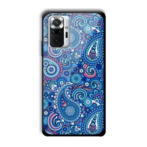 Blue Pattern Customized Printed Glass Back Cover for Xiaomi Redmi Note 10 Pro Max