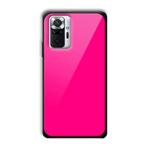 Neon Pink Customized Printed Glass Back Cover for Xiaomi Redmi Note 10 Pro Max