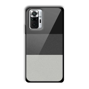 Shades of Grey Customized Printed Glass Back Cover for Xiaomi Redmi Note 10 Pro Max