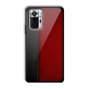 Leather Texture Customized Printed Glass Back Cover for Xiaomi Redmi Note 10 Pro Max