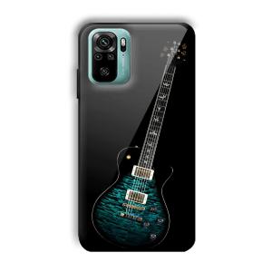 Neon Guitar Customized Printed Glass Back Cover for Xiaomi Redmi Note 10