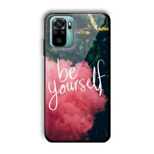 Be Yourself Customized Printed Glass Back Cover for Xiaomi Redmi Note 10