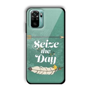 Seize the Day Customized Printed Glass Back Cover for Xiaomi Redmi Note 10
