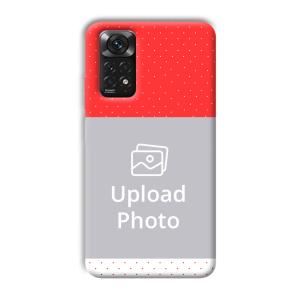 Red White Customized Printed Back Cover for Xiaomi Redmi Note 11