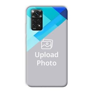 Bluish Patterns Customized Printed Back Cover for Xiaomi Redmi Note 11