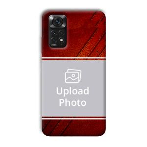 Solid Red Customized Printed Back Cover for Xiaomi Redmi Note 11