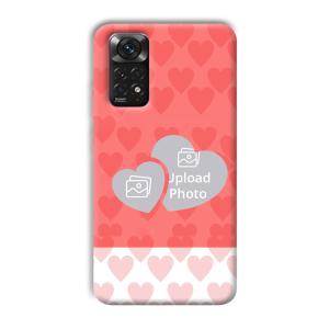 2 Hearts Customized Printed Back Cover for Xiaomi Redmi Note 11