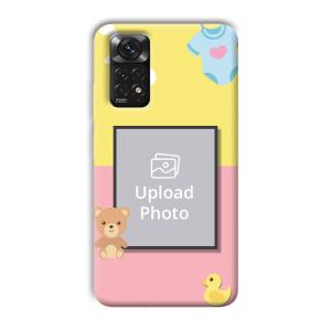 Teddy Bear Baby Design Customized Printed Back Cover for Xiaomi Redmi Note 11